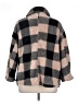 Shein Curve 100% Polyester Plaid Gray Coat Size 0XL - photo 2