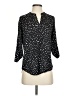 Cleo 100% Polyester Polka Dots Black 3/4 Sleeve Blouse Size XS - photo 1