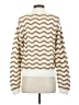 Rebecca Taylor Chevron-herringbone Ivory Pullover Sweater Size M - photo 2