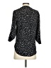 Cleo 100% Polyester Polka Dots Black 3/4 Sleeve Blouse Size XS - photo 2