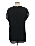 Banana Republic 100% Polyester Black Short Sleeve Blouse Size M - photo 2