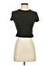 Shein Black Short Sleeve Turtleneck Size 4 - photo 1