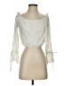 American Threads 100% Rayon Ivory 3/4 Sleeve Blouse Size S - photo 1