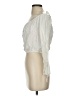 American Threads 100% Rayon Ivory 3/4 Sleeve Blouse Size S - photo 5