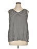 Apt. 9 100% Polyester Houndstooth Black Sleeveless Top Size XL - photo 1