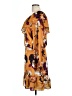 Boston Proper 100% Polyester Floral Orange Casual Dress Size L - photo 5