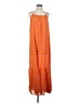 Unbranded 100% Polyester Orange Casual Dress Size S - photo 1