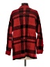 Alya 100% Acrylic Plaid Red Cardigan Size S - photo 2