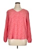 Michelle McDowell Red 3/4 Sleeve Blouse Size XL - photo 1