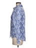 Chico's 100% Cotton Paisley Blue Long Sleeve Button-Down Shirt Size Med (1) - photo 5