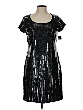 banana republic black sequin dress Kathryn Black Flower Jersey Midi T-Shirt Dress – Finery London main image 0