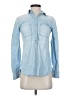 Merona 100% Cotton Blue Long Sleeve Button-Down Shirt Size XS - photo 1