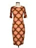 Lularoe Print Orange Casual Dress Size S - photo 1