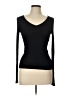Ambiance Apparel Black Long Sleeve Top Size L - photo 1