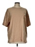 Crayon Solid Tan Short Sleeve T-Shirt Size L - photo 1