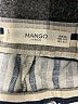 Mango Stripes Ivory Casual Pants Size XXS - photo 4