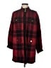 Anne Klein Plaid Red Coat Size M - photo 1