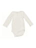 Carter's 100% Cotton Ivory Long Sleeve Onesie 9-12 MO / 12 MO - photo 1