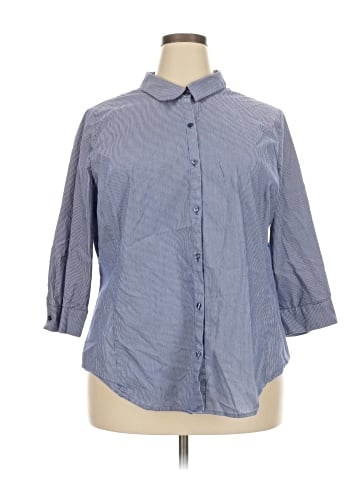 Worthington 3/4 Sleeve Button-Down Shirt (view 1)