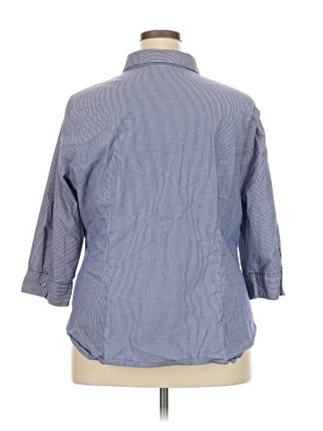 Worthington 3/4 Sleeve Button-Down Shirt (view 2)
