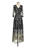 Moulinette Soeurs 100% Polyester Print Black Casual Dress Size 2 - photo 1