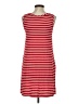 Top It Off Stripes Red Casual Dress Size S - photo 2