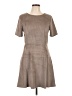 CeCe Solid Tan Casual Dress Size 12 - photo 1
