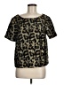 Hutch Brown Short Sleeve Blouse Size M - photo 1