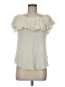 Spense 100% Rayon Ivory Short Sleeve Blouse Size M - photo 1
