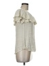 Spense 100% Rayon Ivory Short Sleeve Blouse Size M - photo 4