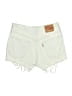 Levi's White Blue Denim Shorts Size 26 waist - photo 2
