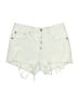 Levi's White Blue Denim Shorts Size 26 waist - photo 1