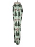 Unbranded 100% Polyester Print Green Casual Pants Size L - photo 5