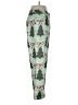 Unbranded 100% Polyester Print Green Casual Pants Size L - photo 4
