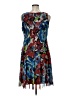 Phase Seven Print Blue Cocktail Dress Size 16 - photo 2