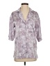 Zara Purple 3/4 Sleeve Button-Down Shirt Size S - photo 1