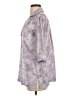 Zara Purple 3/4 Sleeve Button-Down Shirt Size S - photo 5
