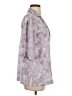 Zara Purple 3/4 Sleeve Button-Down Shirt Size S - photo 4