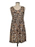 Shein Animal Print Tan Casual Dress Size 8 - 10 - photo 2