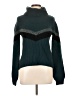 Generation Love Chevron-herringbone Teal Turtleneck Sweater Size L (estimated) - photo 1