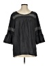 MONORENO 100% Cotton Gray 3/4 Sleeve Blouse Size XXS - photo 1
