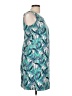 Talbots Print Teal Cocktail Dress Size 10 - photo 4