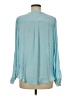 Simply Vera Vera Wang 100% Polyester Teal Long Sleeve Blouse Size M - photo 2