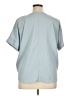 Zenana 100% Polyester Blue Short Sleeve Blouse Size XL - photo 2