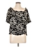 Unbranded Black Short Sleeve Blouse Size L (estimated) - photo 1