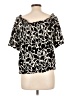 Unbranded Black Short Sleeve Blouse Size L (estimated) - photo 2