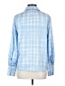 Halogen 100% Polyester Blue Long Sleeve Blouse Size S - photo 2