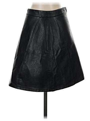 Zara Basic Faux Leather Skirt (view 1)