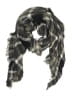 D&Y 100% Polyester Plaid Black Gray Scarf One size - photo 1