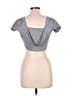 Shein Silver Gray Short Sleeve T-Shirt Size L - photo 2